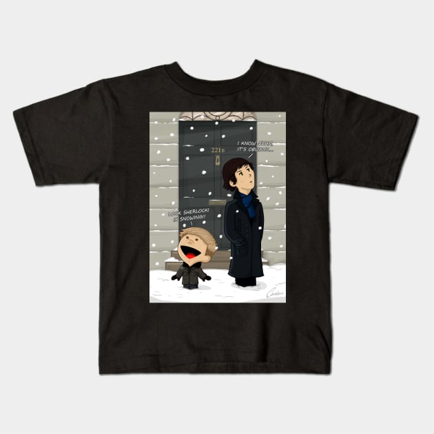 Sherlock & Watson Kids T-Shirt by ChrisHarrys